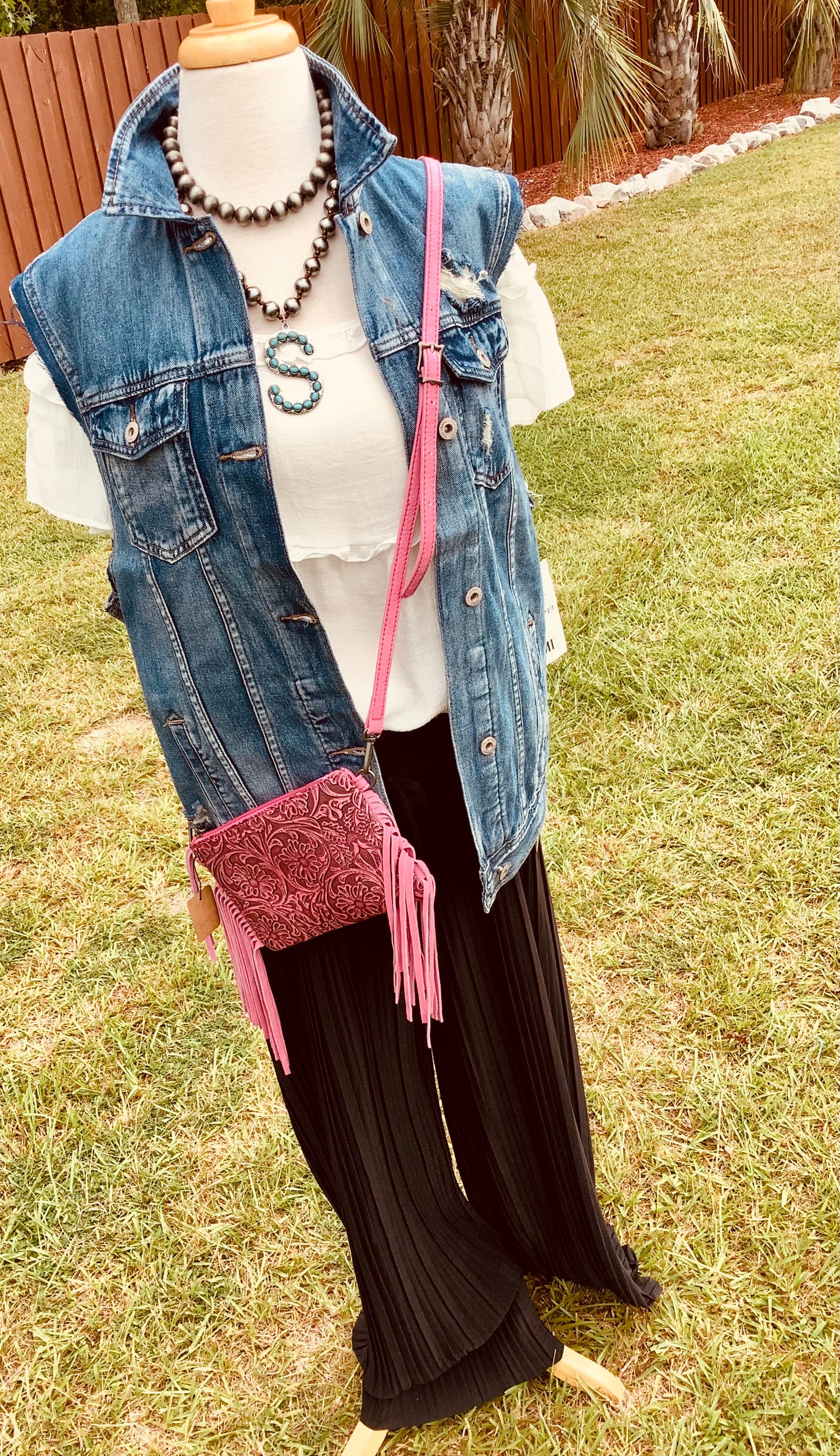 Pretty in Fringe Crossbody