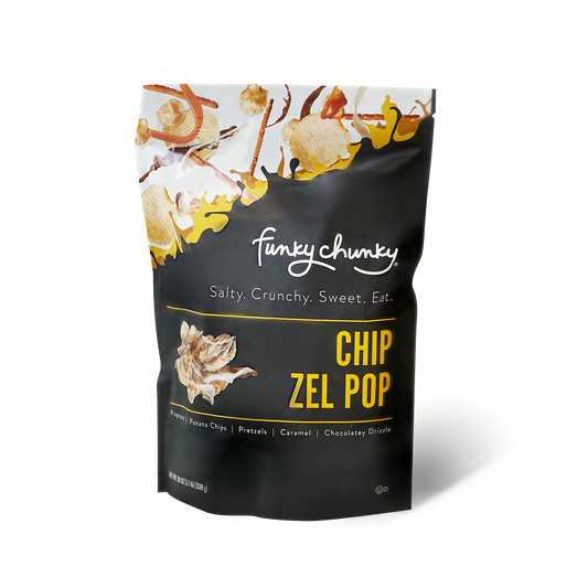 Chip Zel Pop | Chocolate Popcorn | 19-ounce Bags