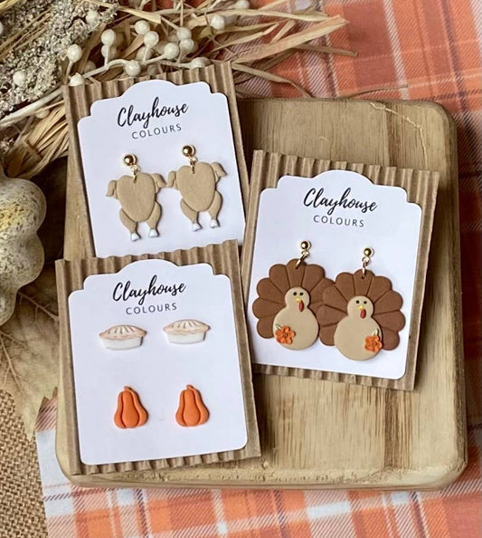 Thanksgiving Clay Earrings