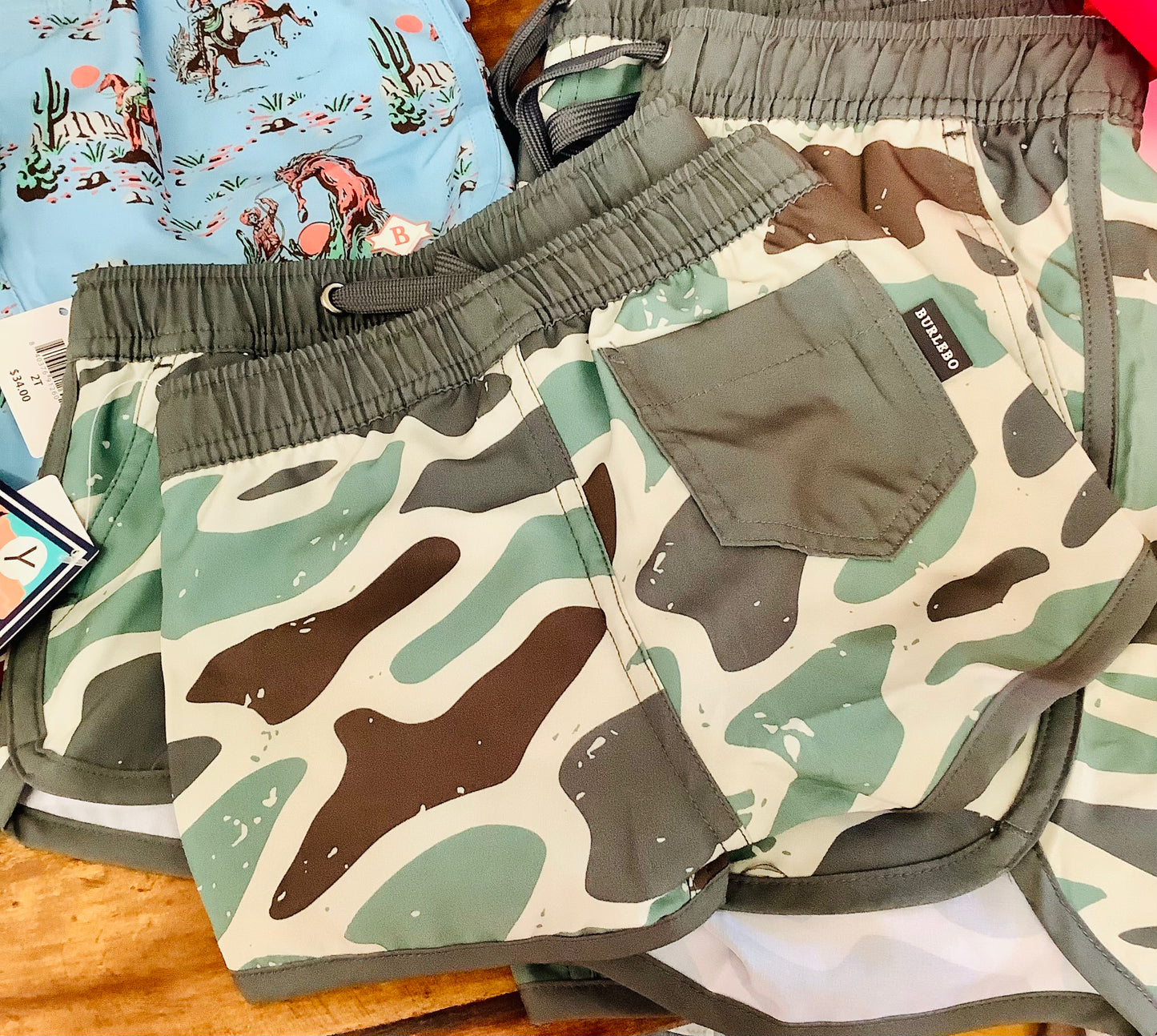 Burlebo Camo Swim shorts