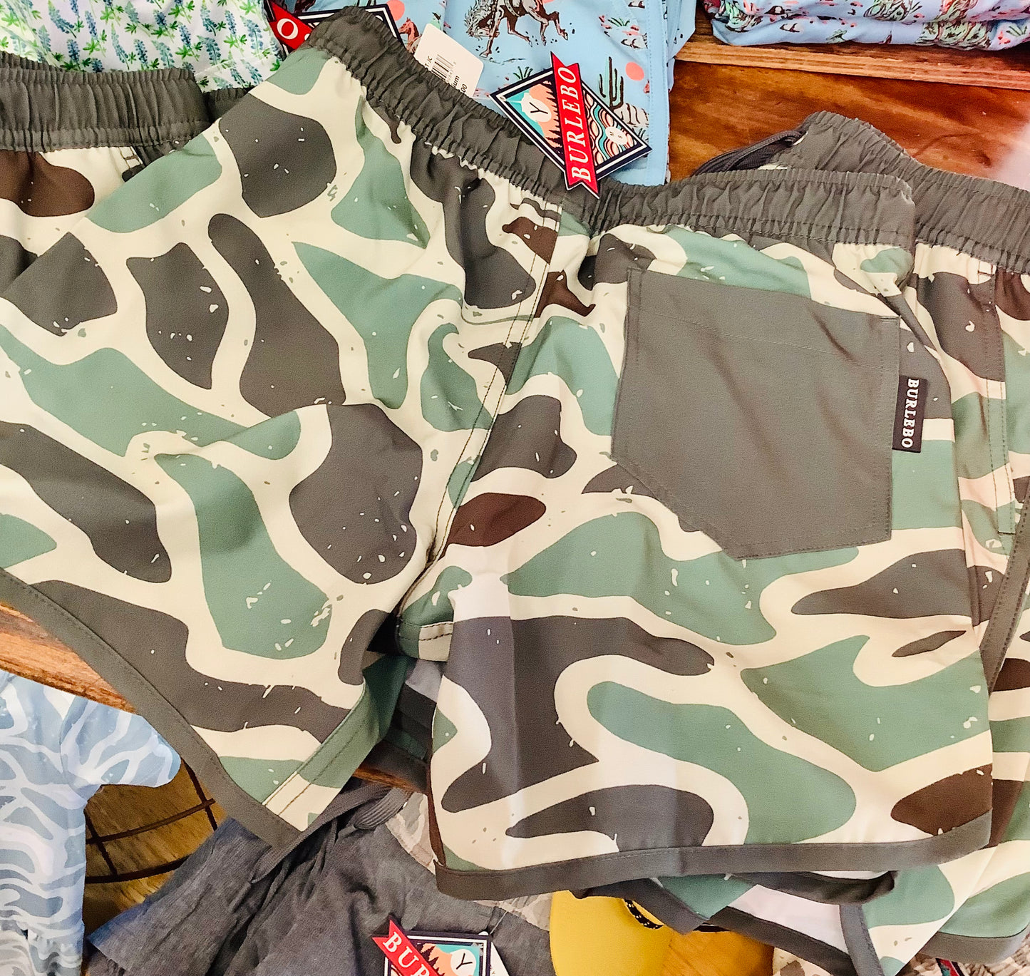 Burlebo Camo Swim shorts