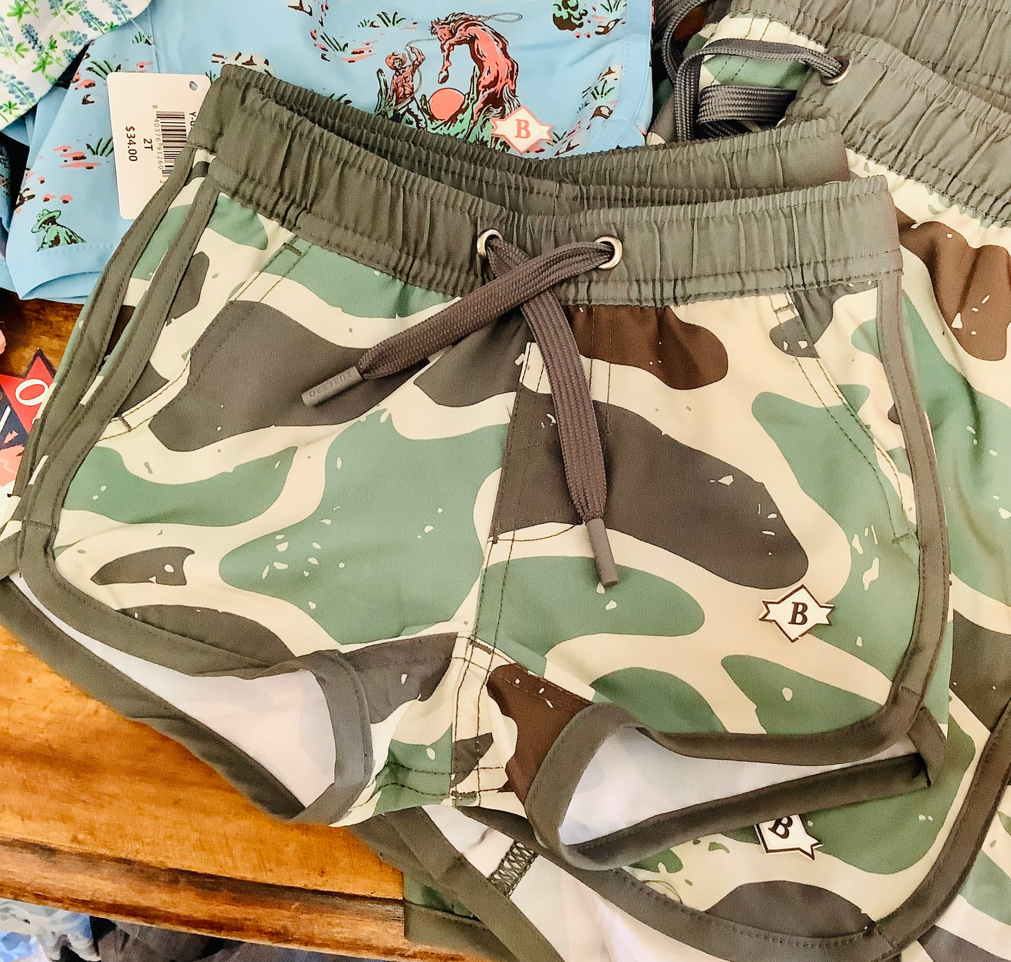 Burlebo Camo Swim shorts