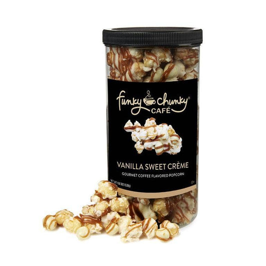 Vanilla Sweet Crème | Coffee Popcorn | 19-ounce Canisters