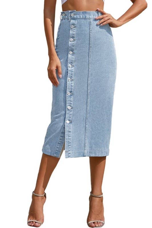 The Rachel Denim Skirt