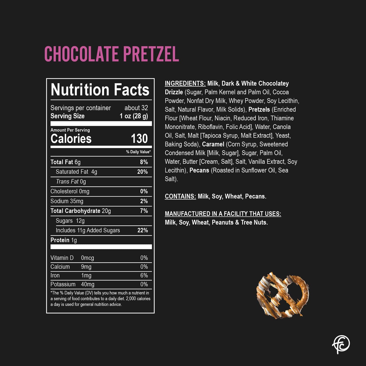 Chocolate Pretzel | Chocolate Pretzels | 5-ounce Bags