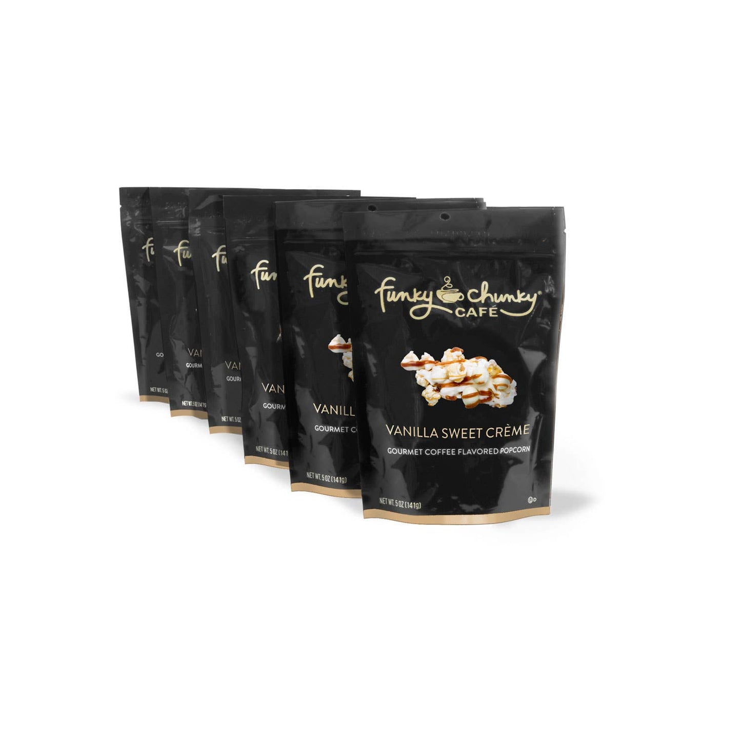 Vanilla Sweet Crème | Coffee Popcorn | 5-ounce Bags