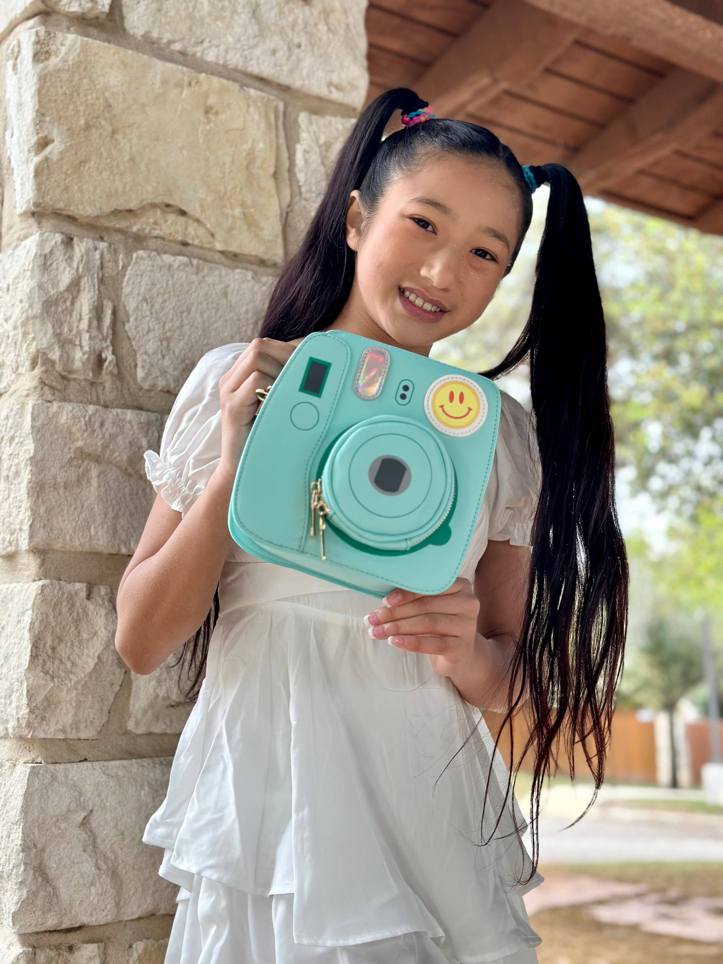 Oh Snap Instant Camera Handbag 💮 - Minty Blue